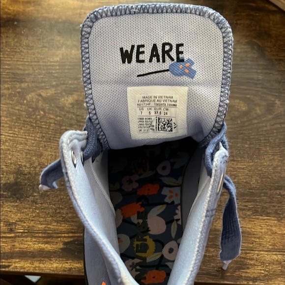 Converse Kids Blue High-Top Sneakers - Picture 7 of 10